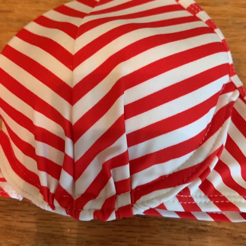 Xhilaration red and white stripe bikini - Picture 3 of 6